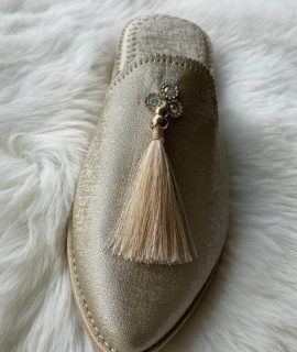 Marocaine Style Muiltjes Beige