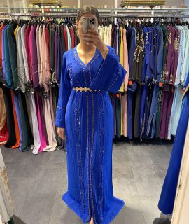 Kaftan Marina Helblauw