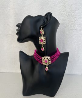 Roze Choker Set