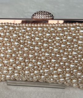 Parel Clutch Roze Goud