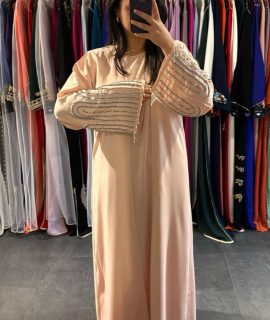 Pink Pearls Abaya